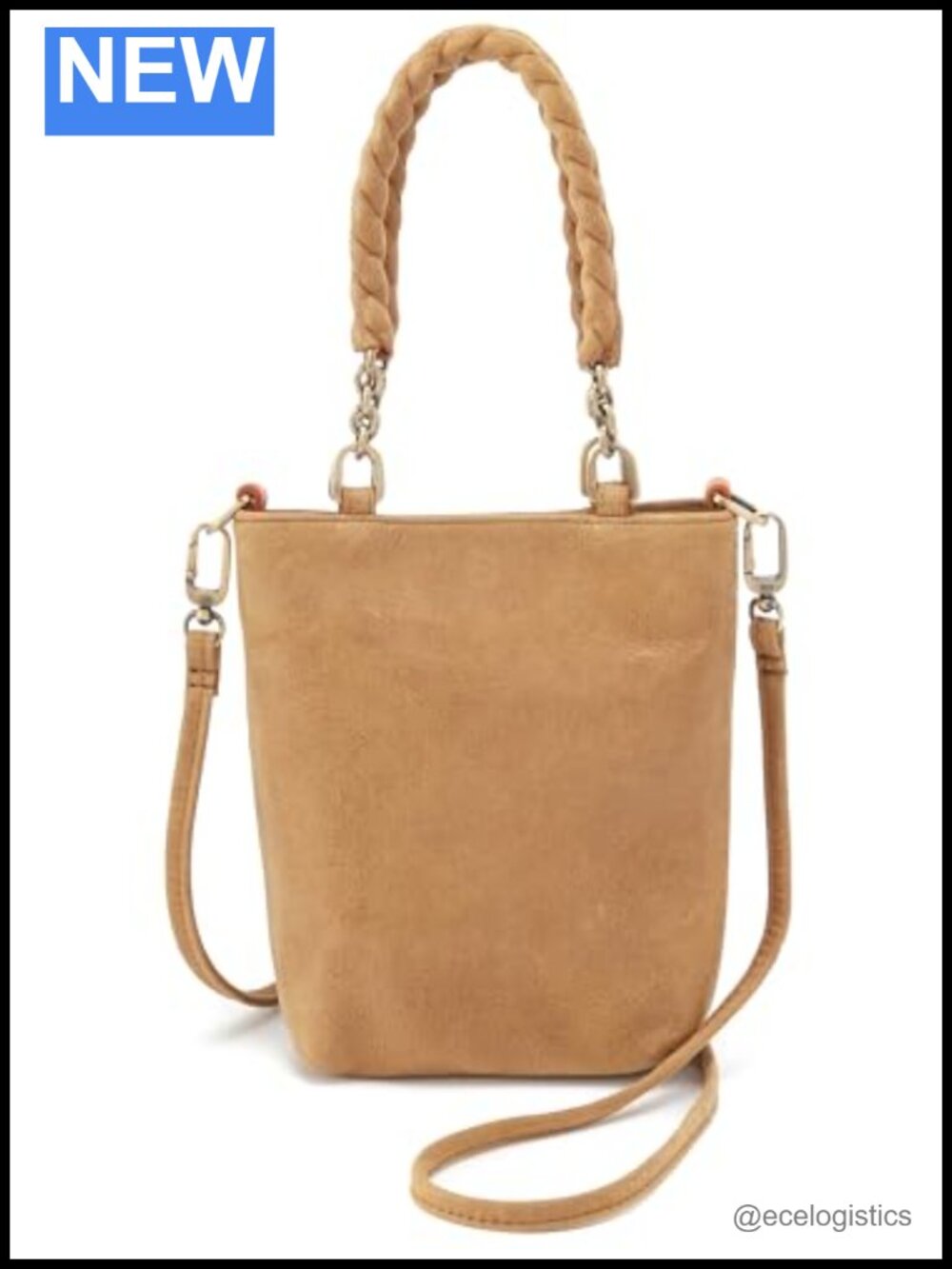 HOBO Tennessee Mini Leather Crossbody Bag with Chain Handle